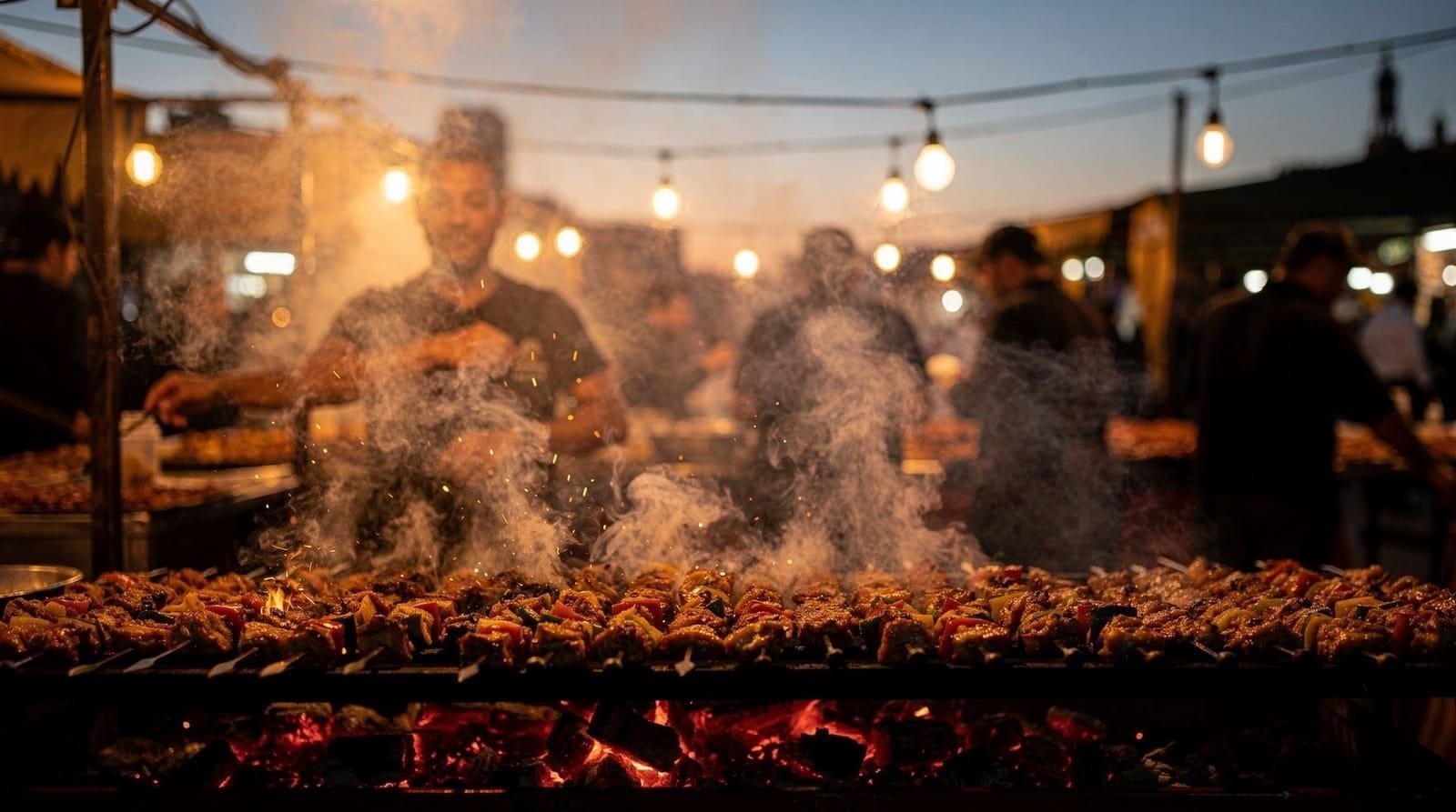 Eating at the Jemaa el-Fna Food Stalls