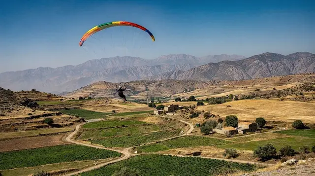 Paragliding, climbing and other adventure sports